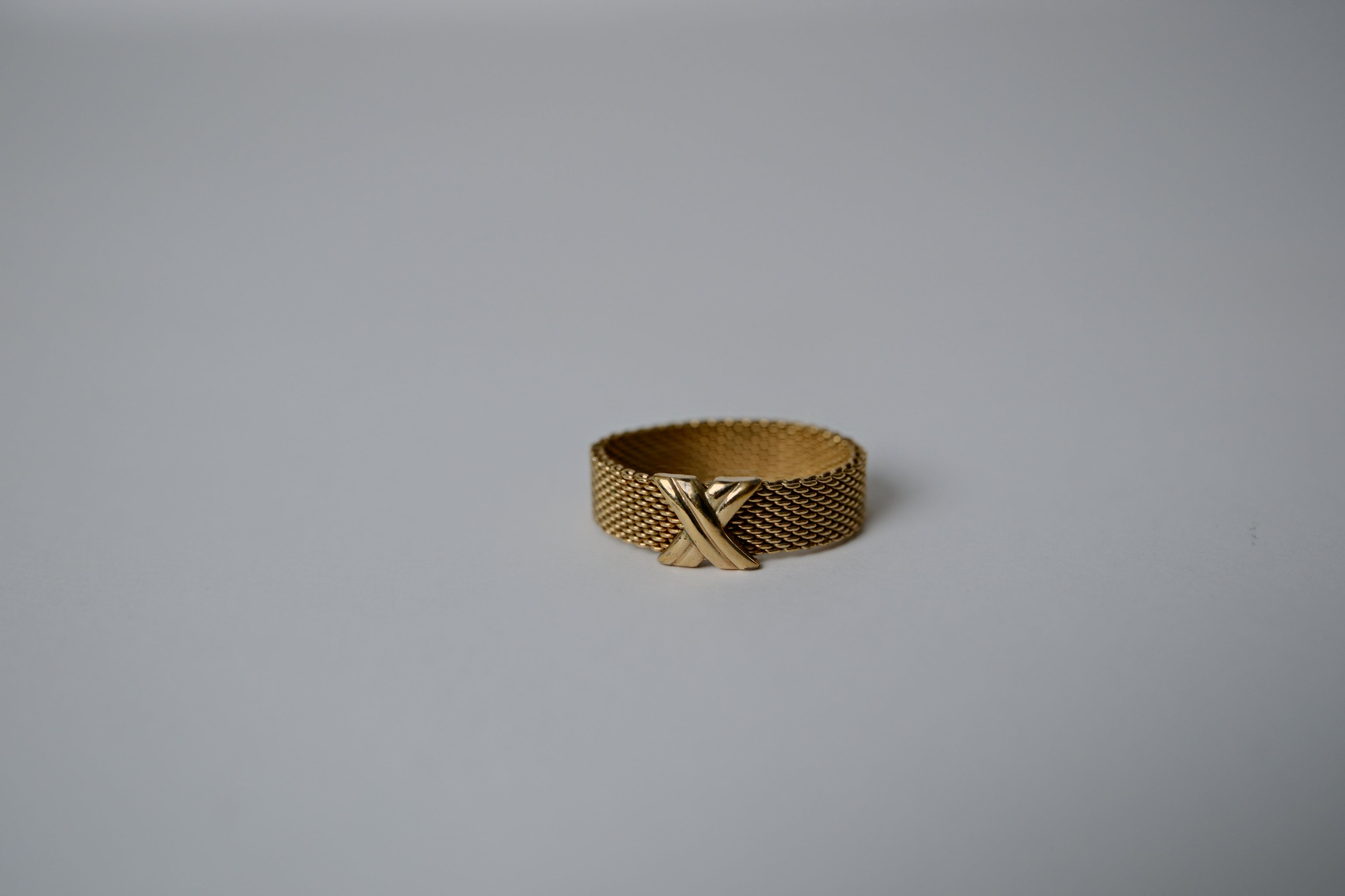 Vintage Avon Gold-tone Mesh Ring