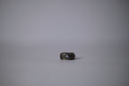 Victorian Silver Ring with Black Rhinestone