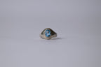 55Carat Blue Topaz Sterling Ring