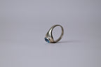 55Carat Blue Topaz Sterling Ring