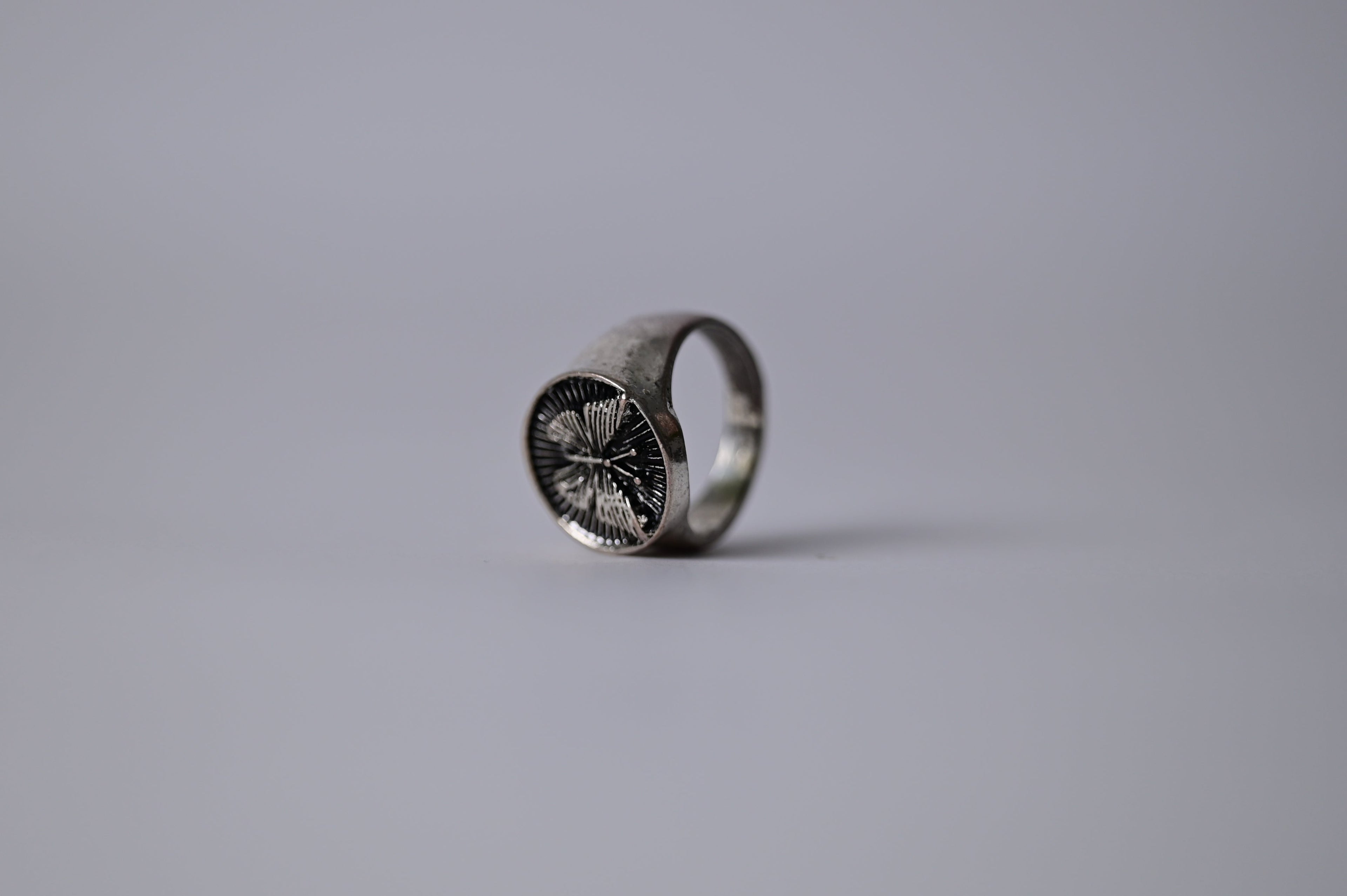 Vintage Butterfly Signet Statement Ring