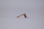 Rose Gold Butterly Ring with Rhinestones