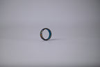 Vintage Blue Cloisonne Enamel Floral Design Ring&nbsp;