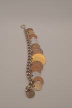 Vintage multi-country coin charm bracelet
