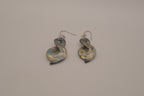 Murano-inspired art glass dangle earrings