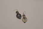 Murano-inspired art glass dangle earrings