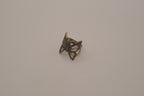 Antique brass filigree butterfly ring