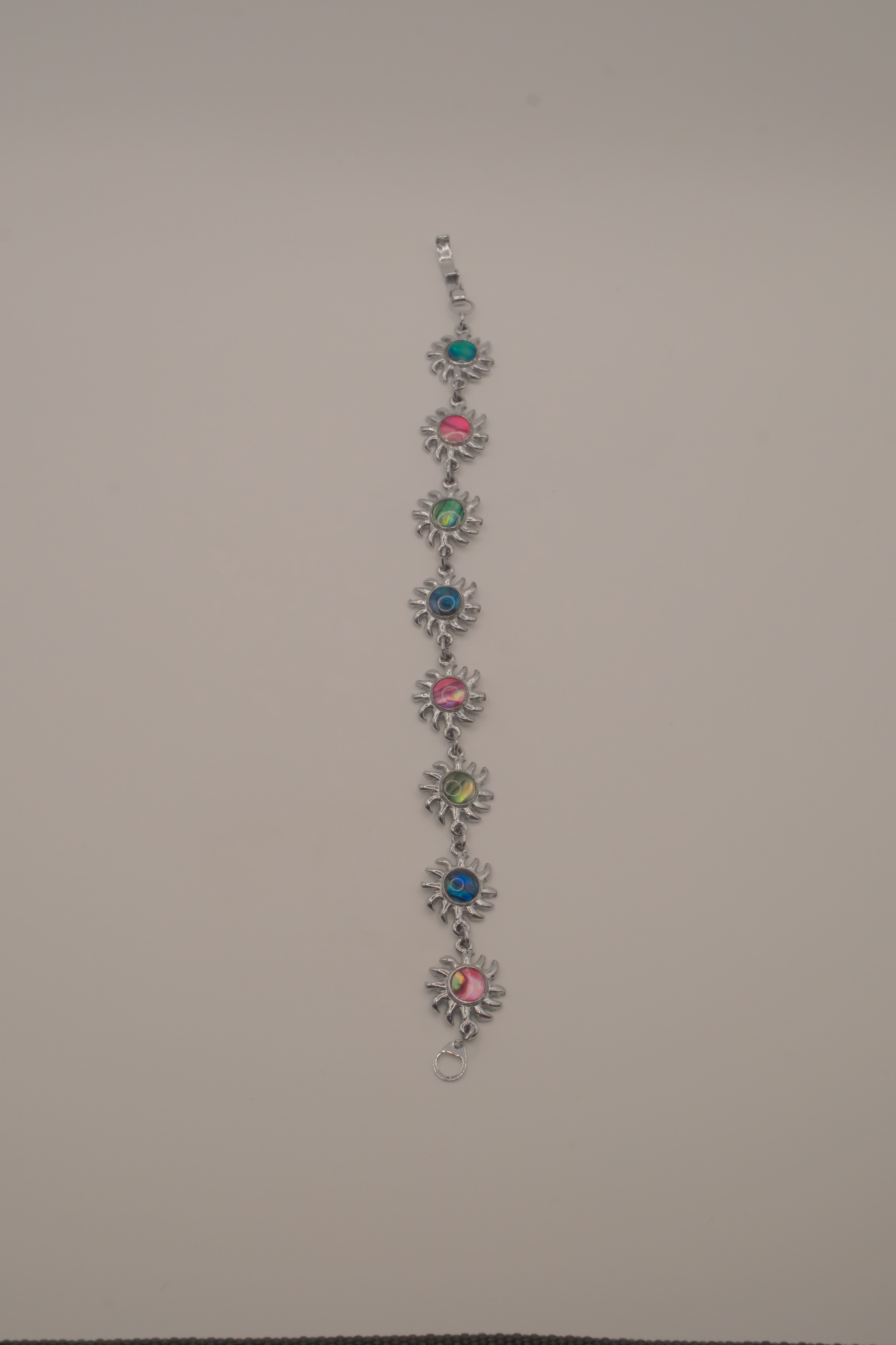 Vintage celestial sun link bracelet