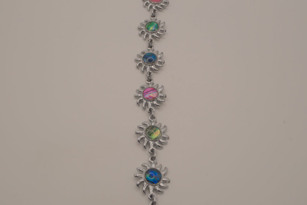 Vintage celestial sun link bracelet