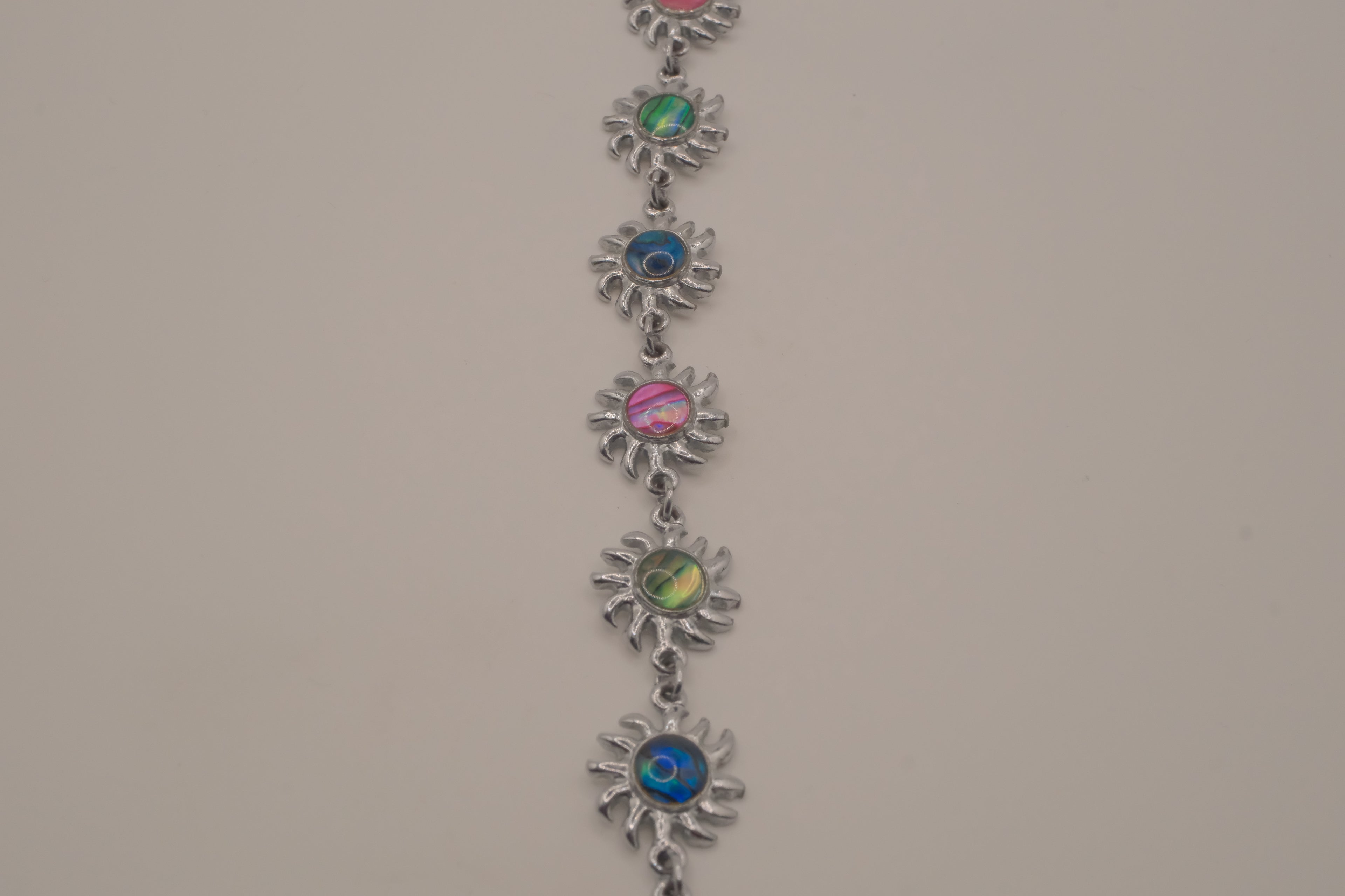 Vintage celestial sun link bracelet