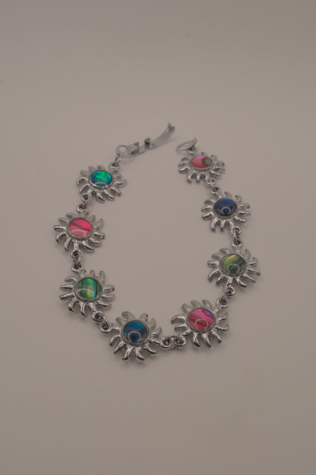 Vintage celestial sun link bracelet