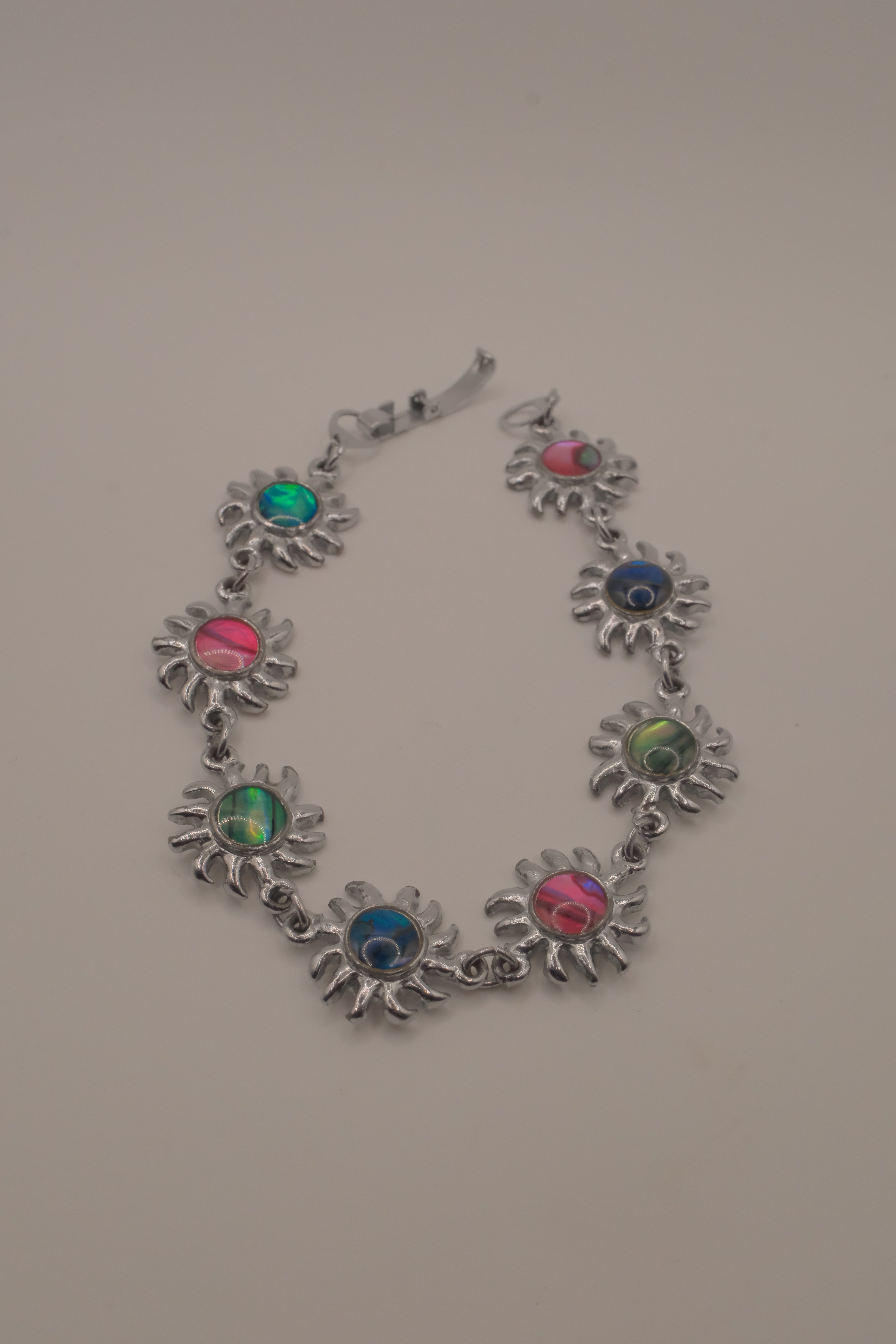 Vintage celestial sun link bracelet