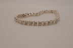 Classic silver tennis bracelet