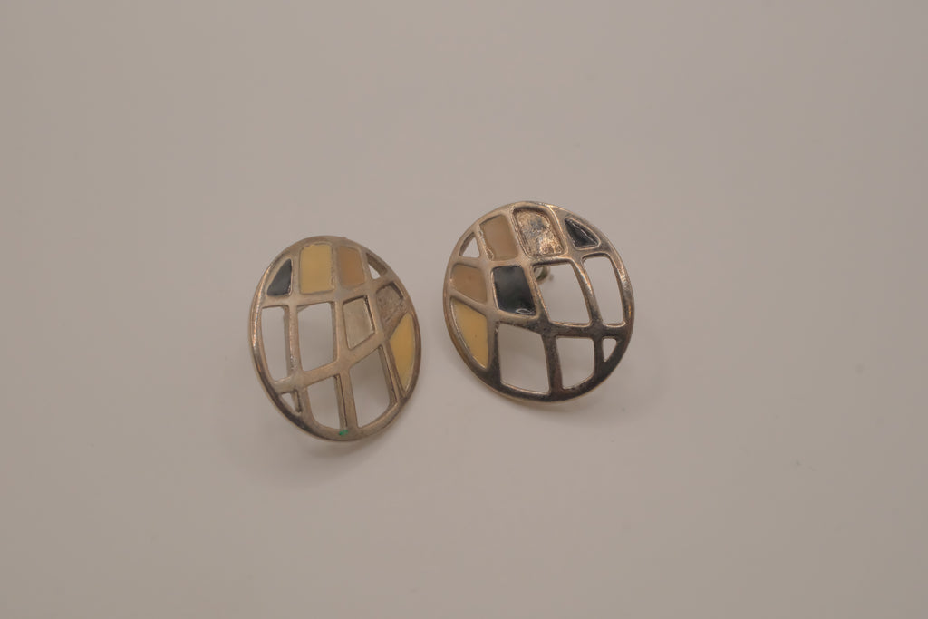 Vintage abstract geometric earrings
