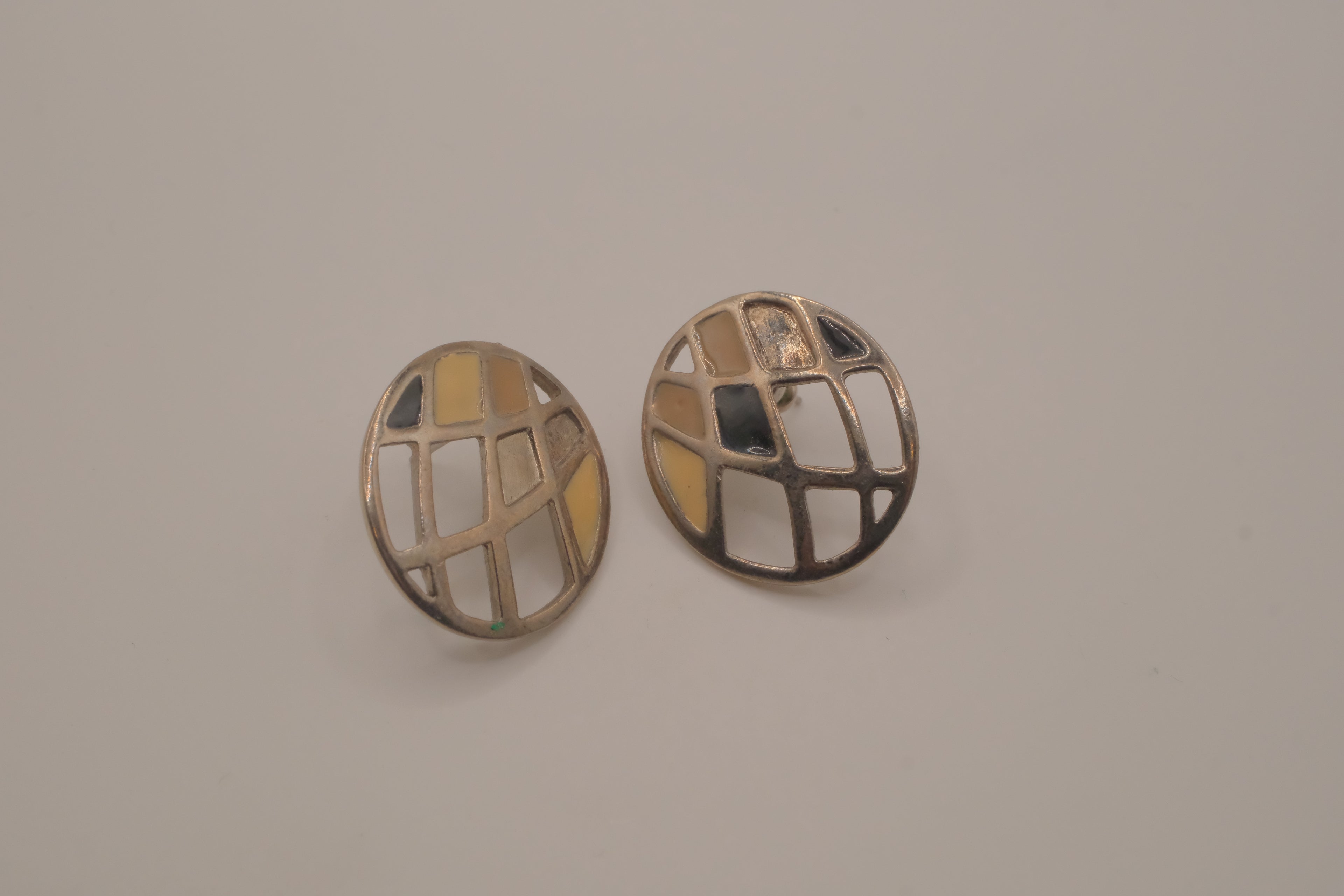 Vintage abstract geometric earrings