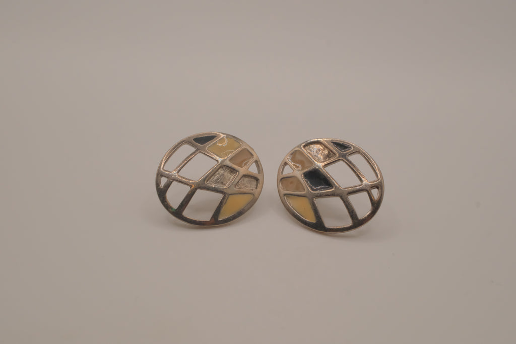 Vintage abstract geometric earrings