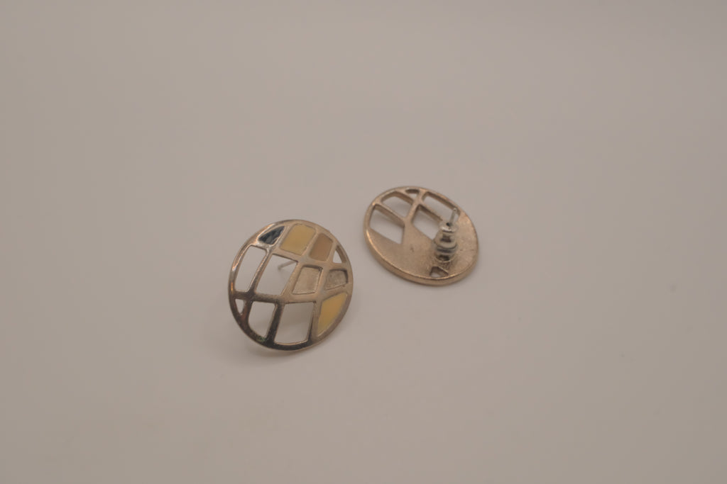 Vintage abstract geometric earrings