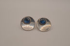 Vintage mid-century Blue stone earrings