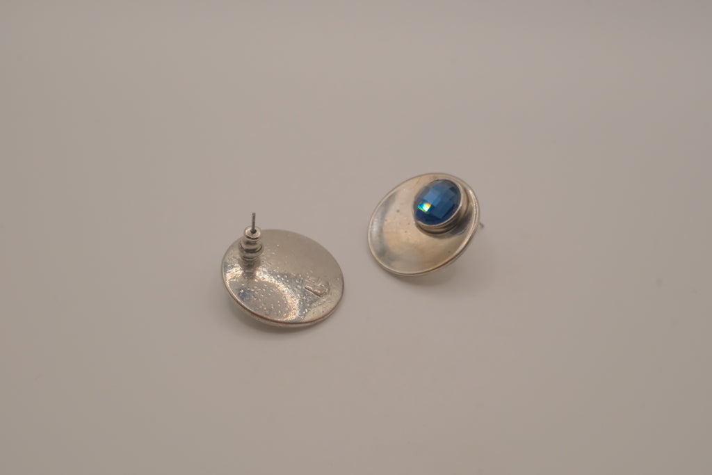 Vintage mid-century Blue stone earrings