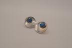 Vintage mid-century Blue stone earrings