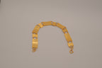 Vintage gold paneled link bracelet