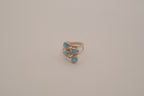 Sterling silver multi-stone Larimar ring