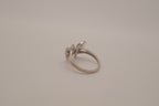 Sterling Silver Blue Opal Butterfly Ring