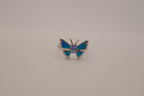 Sterling Silver Blue Opal Butterfly Ring