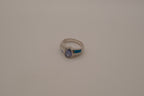 Sterling silver Blue Opal teardrop ring
