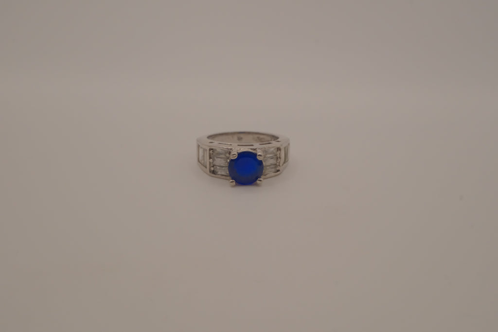 Sterling silver Royal Blue Cocktail ring