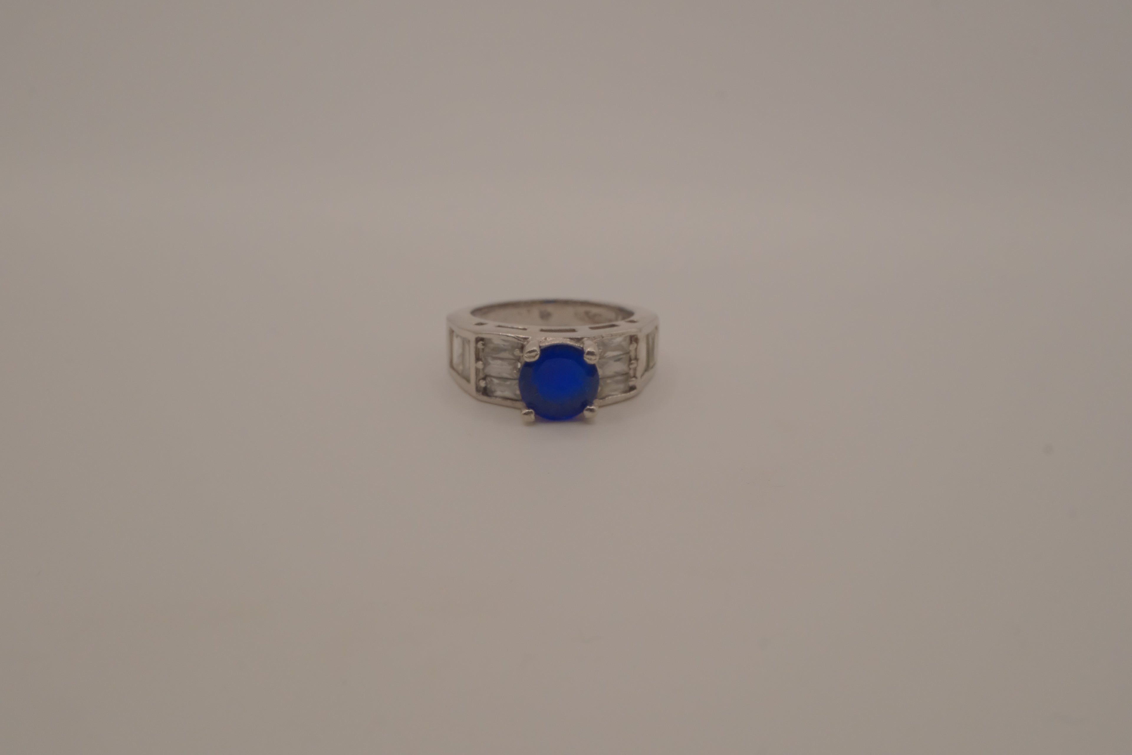 Sterling silver Royal Blue Cocktail ring