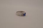 Sterling silver Royal Blue Cocktail ring