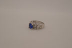 Sterling silver Royal Blue Cocktail ring