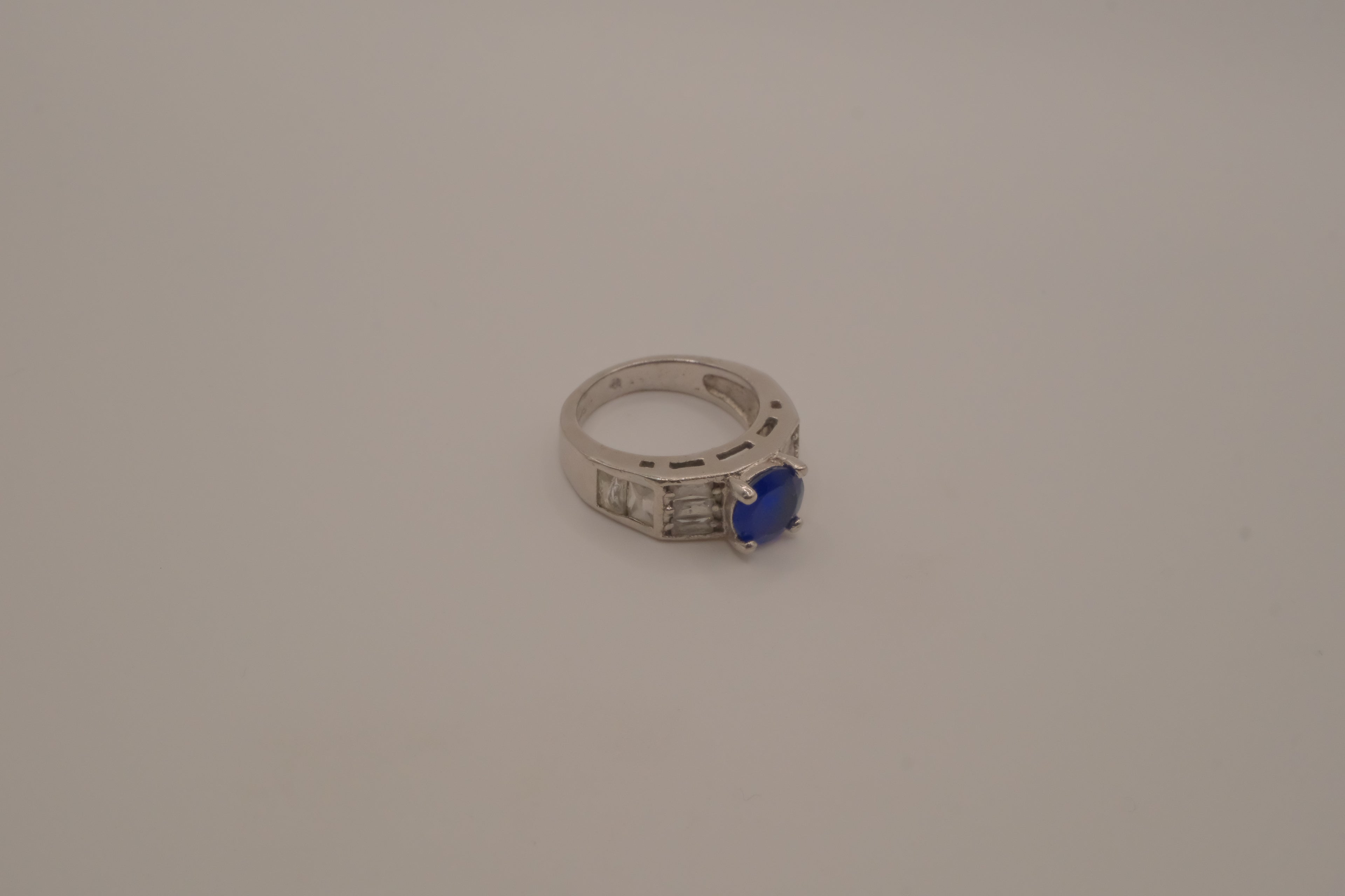 Sterling silver Royal Blue Cocktail ring
