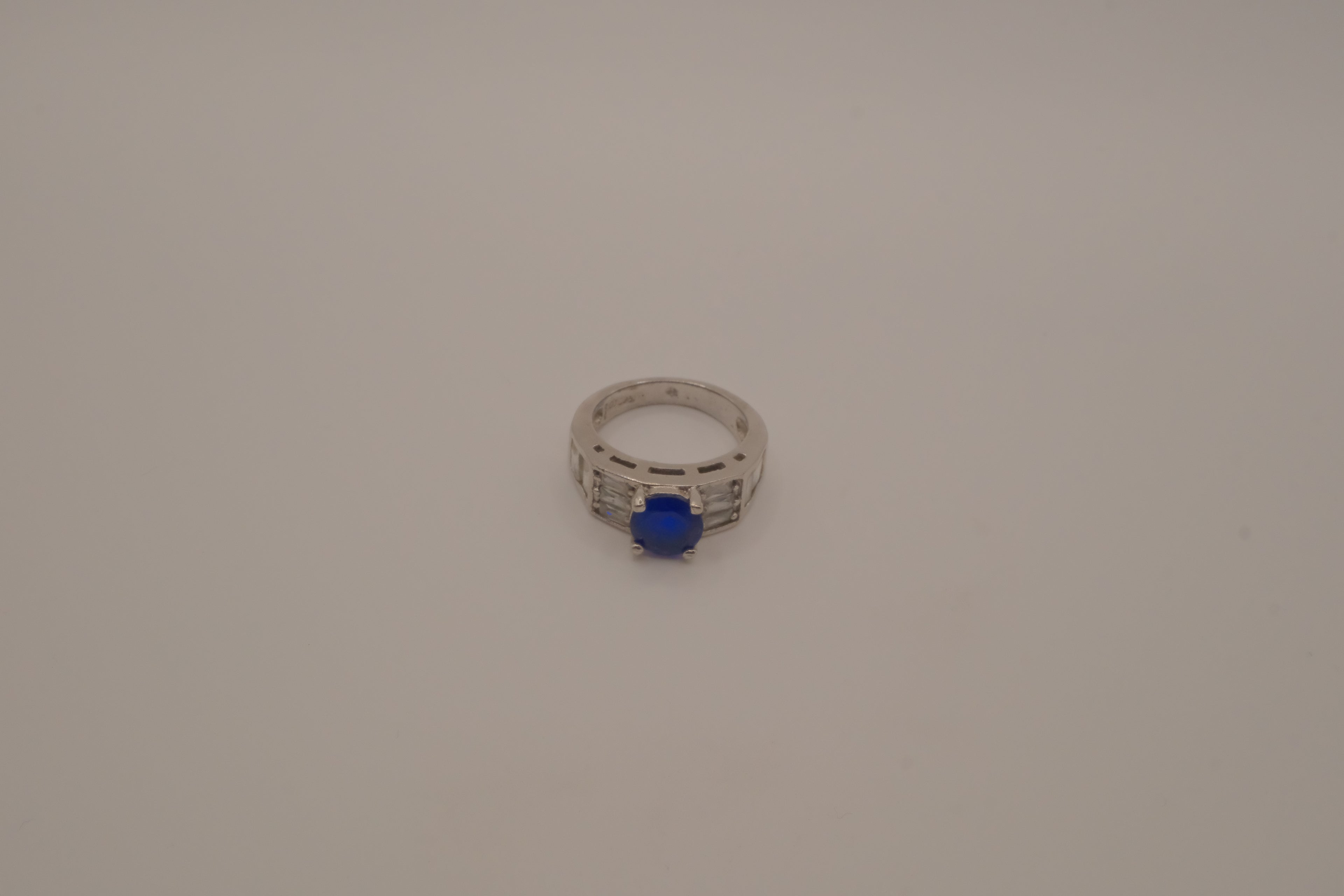 Sterling silver Royal Blue Cocktail ring