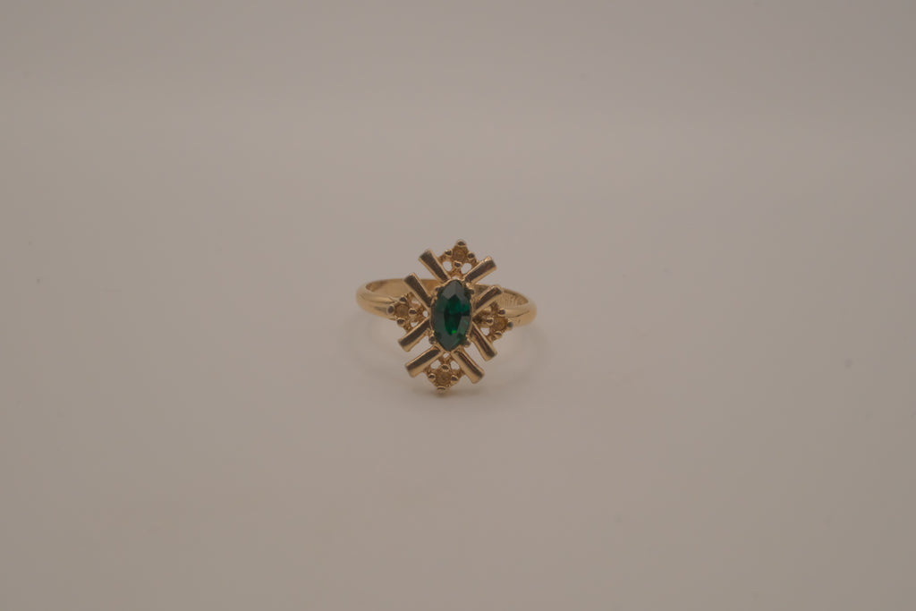 Vintage Michelle Lynn starburst cocktail ring