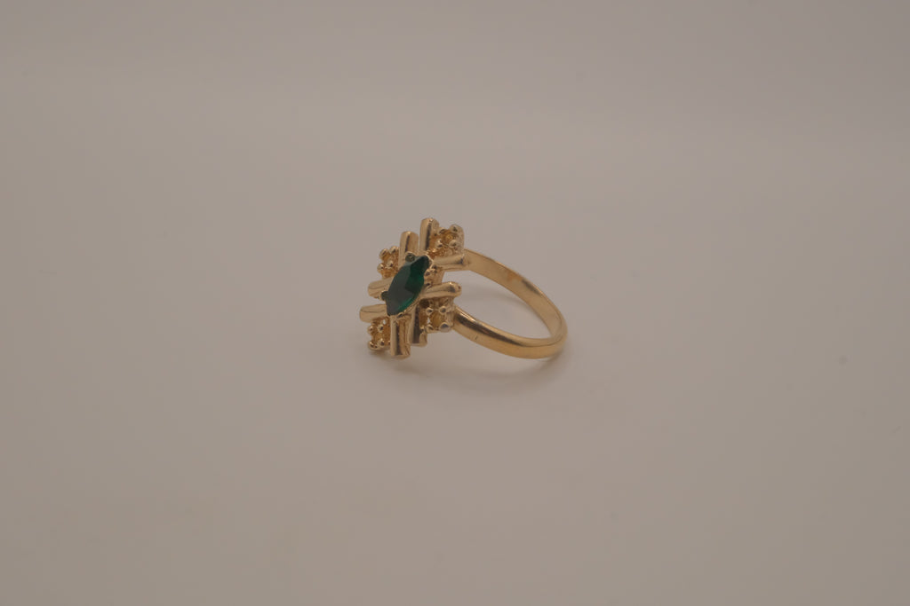 Vintage Michelle Lynn starburst cocktail ring