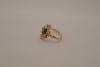Vintage Michelle Lynn starburst cocktail ring