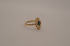 Vintage Michelle Lynn starburst cocktail ring