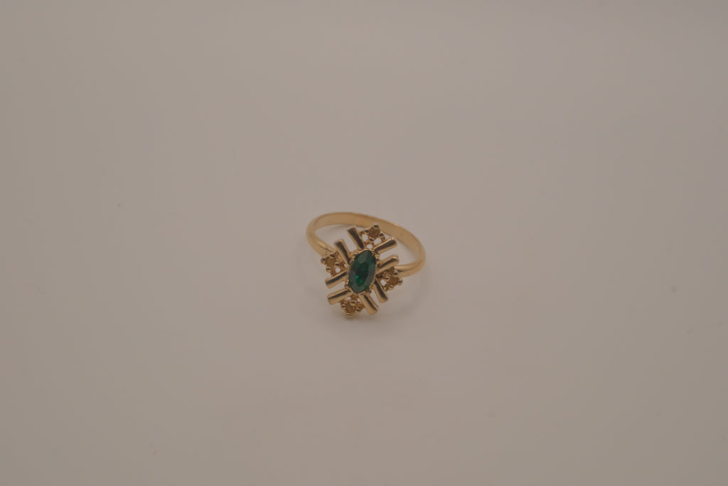 Vintage Michelle Lynn starburst cocktail ring