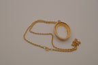 Limoges style porcelain cameo pendant necklace