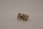 Antique Gold olive-leaf vine ring