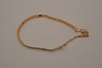 Vintage gold mesh choker necklace