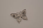 Vintage Green filigree butterfly brooch