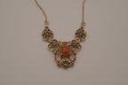 Vintage Art Deco filigree Bib necklace&nbsp;