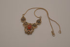 Vintage Art Deco filigree Bib necklace&nbsp;