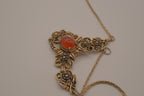 Vintage Art Deco filigree Bib necklace&nbsp;