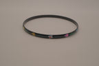 Vintage dainty cloisonné enamel bangle bracelet