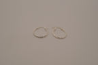 Diamond-cut sterling silver hoop earrings