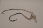 Vintage Blue rhinestone choker necklace